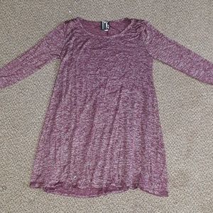 Burgundy Long Sleeved Dress